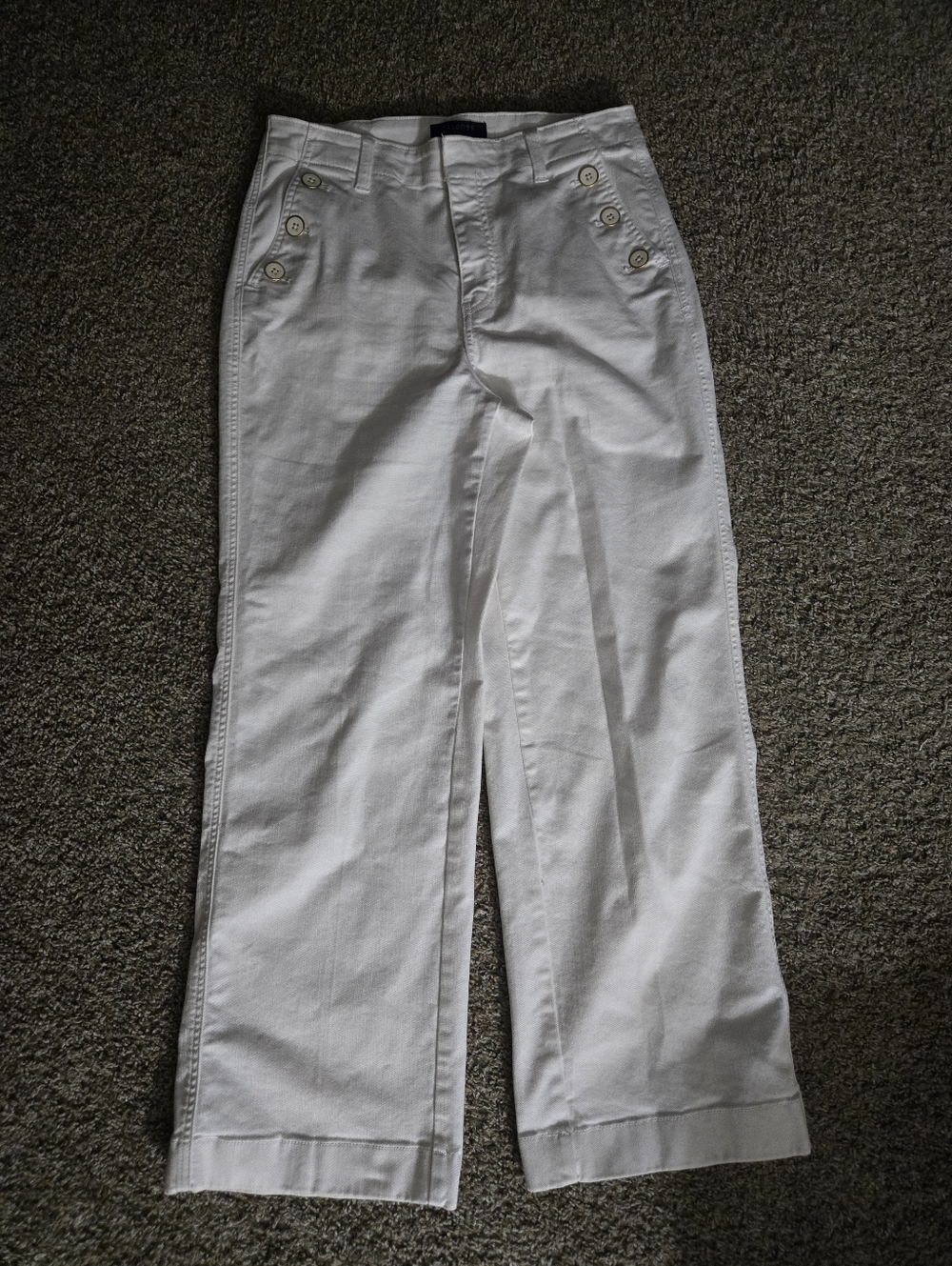 Talbots, Simply Flattering Collection, White Wide Leg Pants